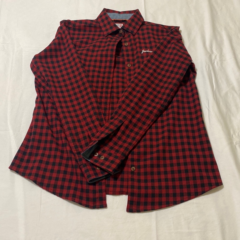 Red and black plaid flannel